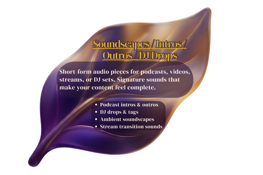 Soundscapes and Audio service